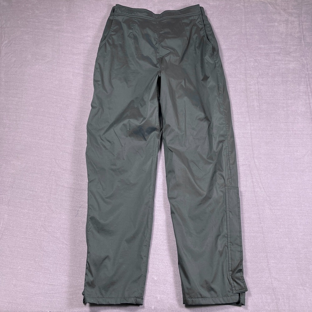 Sunice Windbreaker Ankle Zip High Rise Rain Pants Mens L Green Polyester